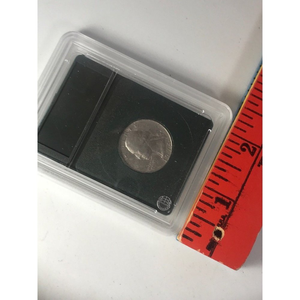 Quarter Premium Plastic Coin Holder Protect Case Display Saver Label Area 3.25" - Picture 6 of 6